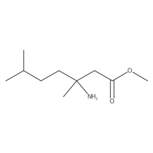 Methyl 3-amino-3,6-dimethylheptanoate结构式