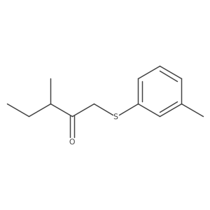 3-Methyl-1-(m-tolylthio)pentan-2-one Structure