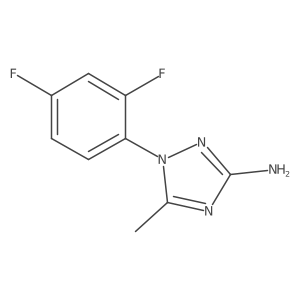 1-(2,4-difluorophenyl)-5-methyl-1H-1,2,4-triazol-3-amine Structure