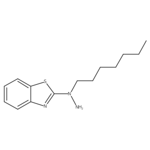 1-(Benzo[d]thiazol-2-yl)-1-heptylhydrazine Structure
