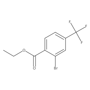 Ethyl 2-bromo-4-(trifluoromethyl)benzoate结构式