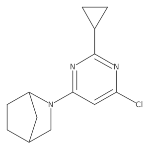 2-(6-Chloro-2-cyclopropylpyrimidin-4-yl)-2-azabicyclo[2.2.1]heptane Structure