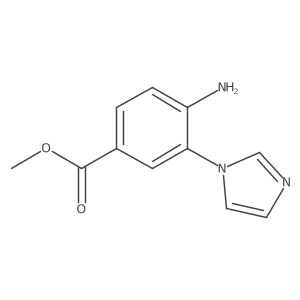methyl 4-amino-3-(1H-imidazol-1-yl)benzoate结构式