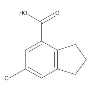 6-Chloro-2,3-dihydro-1H-indene-4-carboxylic acid结构式