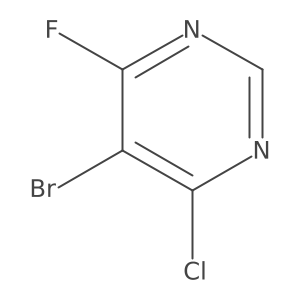 5-Bromo-4-chloro-6-fluoropyrimidine Structure