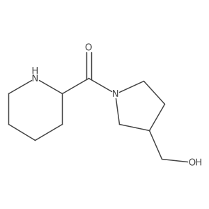 [1-(Piperidine-2-carbonyl)pyrrolidin-3-yl]methanol结构式