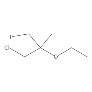 1-Chloro-2-ethoxy-3-iodo-2-methylpropane结构式