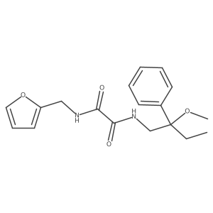 N1-(furan-2-ylmethyl)-N2-(2-methoxy-2-phenylbutyl)oxalamide Structure