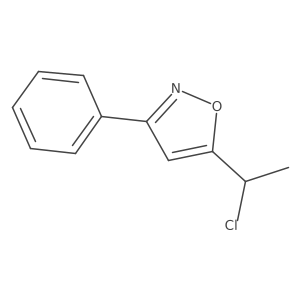 5-(1-Chloroethyl)-3-phenylisoxazole Structure