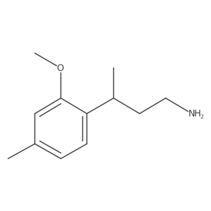 3-(2-Methoxy-4-methylphenyl)butan-1-amine结构式