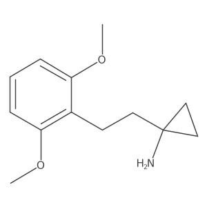 1-[2-(2,6-Dimethoxyphenyl)ethyl]cyclopropan-1-amine结构式