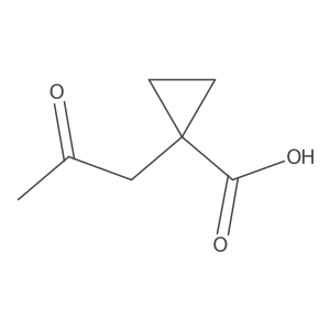 1-(2-Oxopropyl)cyclopropane-1-carboxylic acid Structure