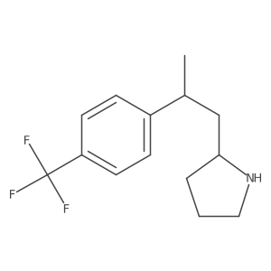 2-{2-[4-(Trifluoromethyl)phenyl]propyl}pyrrolidine Structure