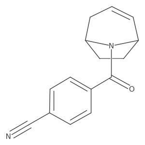 4-((1R,5S)-8-azabicyclo[3.2.1]oct-2-ene-8-carbonyl)benzonitrile结构式