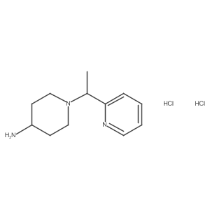 1-[1-(Pyridin-2-yl)ethyl]piperidin-4-amine dihydrochloride结构式