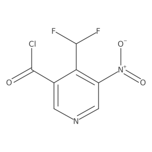 4-(Difluoromethyl)-5-nitronicotinoyl chloride结构式