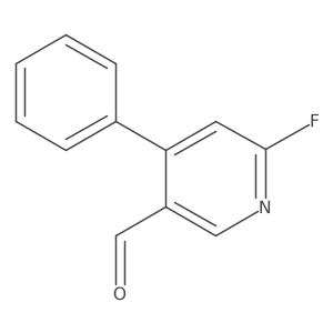 3-Pyridinecarboxaldehyde, 6-fluoro-4-phenyl- Structure