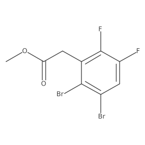 Methyl 2,3-dibromo-5,6-difluorophenylacetate Structure