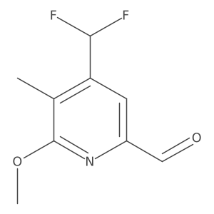 4-(Difluoromethyl)-6-methoxy-5-methylpicolinaldehyde Structure