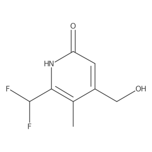 2-(Difluoromethyl)-6-hydroxy-3-methylpyridine-4-methanol结构式