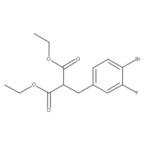 Diethyl 2-(4-bromo-3-fluorobenzyl)malonate Structure