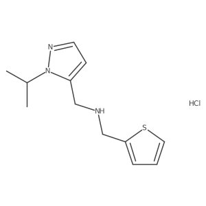 1-(1-isopropyl-1H-pyrazol-5-yl)-N-(2-thienylmethyl)methanamine结构式