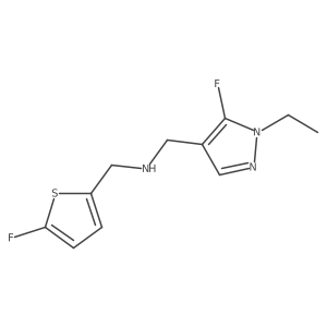 [(1-ethyl-5-fluoro-1H-pyrazol-4-yl)methyl][(5-fluorothiophen-2-yl)methyl]amine Structure