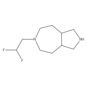 6-(2,2-Difluoroethyl)-decahydropyrrolo[3,4-d]azepine结构式