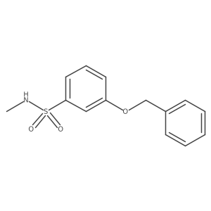 3-(benzyloxy)-N-methylbenzene-1-sulfonamide结构式