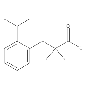 2,2-Dimethyl-3-[2-(propan-2-yl)phenyl]propanoic acid Structure