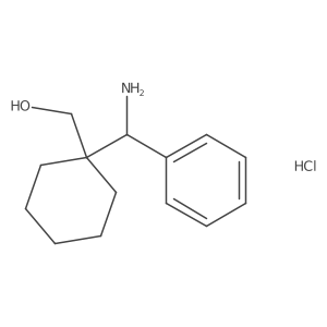 {1-[Amino(phenyl)methyl]cyclohexyl}methanol hydrochloride Structure