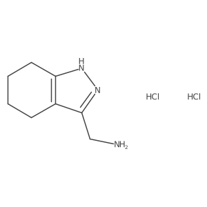 (4,5,6,7-tetrahydro-2H-indazol-3-yl)methanamine dihydrochloride Structure