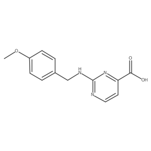 2-{[(4-Methoxyphenyl)methyl]amino}pyrimidine-4-carboxylic acid结构式