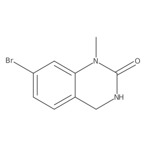 CN1C(=O)NCc2ccc(Br)cc12 Structure