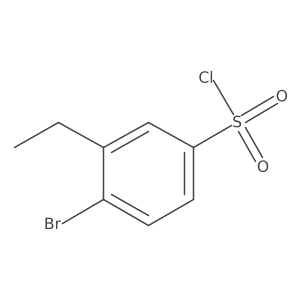 4-Bromo-3-ethylbenzenesulfonyl chloride Structure