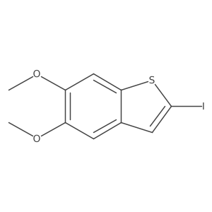 2-Iodo-5,6-dimethoxy-1-benzothiophene Structure