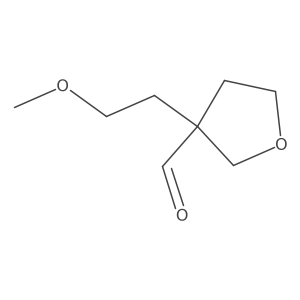 3-(2-Methoxyethyl)oxolane-3-carbaldehyde Structure