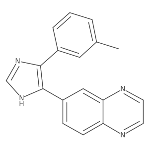 6-(4-(M-tolyl)-1H-imidazol-5-yl)quinoxaline结构式