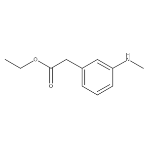 Ethyl 2-[3-(methylamino)phenyl]acetate Structure