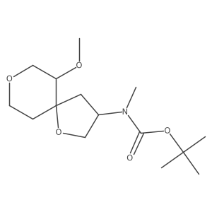 tert-Butyl N-{6-methoxy-1,8-dioxaspiro[4.5]decan-3-yl}-N-methylcarbamate Structure