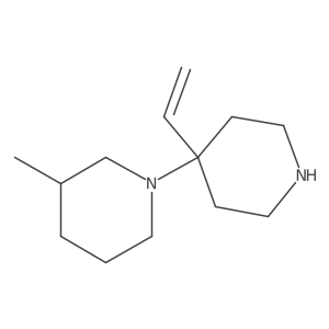 1-(4-Ethenylpiperidin-4-yl)-3-methylpiperidine结构式
