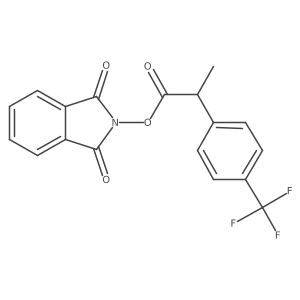 1,3-dioxo-2,3-dihydro-1H-isoindol-2-yl 2-[4-(trifluoromethyl)phenyl]propanoate Structure