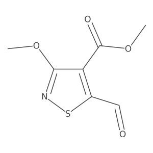 Methyl 5-formyl-3-methoxy-1,2-thiazole-4-carboxylate结构式