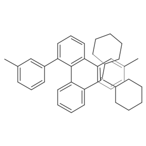 Dicyclohexyl(3''-methyl-6'-(m-tolyl)-[1,1':2',1''-terphenyl]-2-yl)phosphane结构式