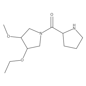 3-Ethoxy-4-methoxy-1-prolylpyrrolidine结构式