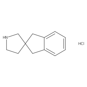 1,3-Dihydrospiro[indene-2,3'-pyrrolidine] hydrochloride Structure