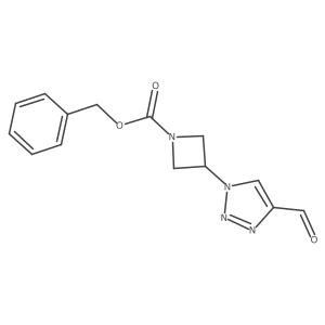 benzyl 3-(4-formyl-1H-1,2,3-triazol-1-yl)azetidine-1-carboxylate结构式