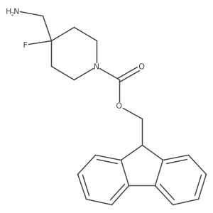 (9H-fluoren-9-yl)methyl 4-(aminomethyl)-4-fluoropiperidine-1-carboxylate Structure