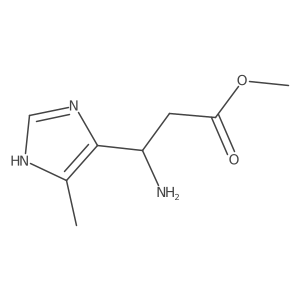 methyl (3S)-3-amino-3-(4-methyl-1H-imidazol-5-yl)propanoate结构式