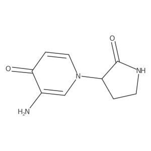 3-Amino-1-(2-oxopyrrolidin-3-yl)-1,4-dihydropyridin-4-one结构式